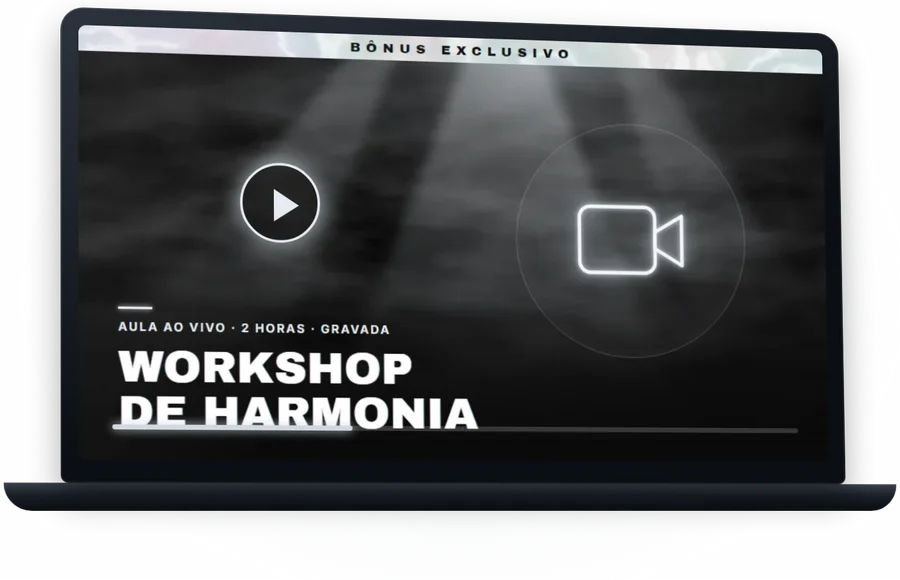 Workshop de Harmonia aberto num notebook